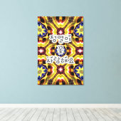 Passiflora Caerulea Pattern Leinwanddruck (Insitu (Holzboden))
