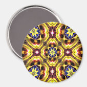 Passiflora Caerulea Pattern Magnet (Vorderseite/Rückseite)