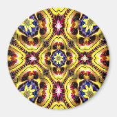 Passiflora Caerulea Pattern Magnet (Vorne)