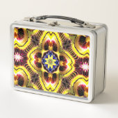 Passiflora Caerulea Pattern Metall Brotdose (Vorderseite)