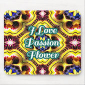 Passiflora Caerulea Pattern Mousepad (Vorne)
