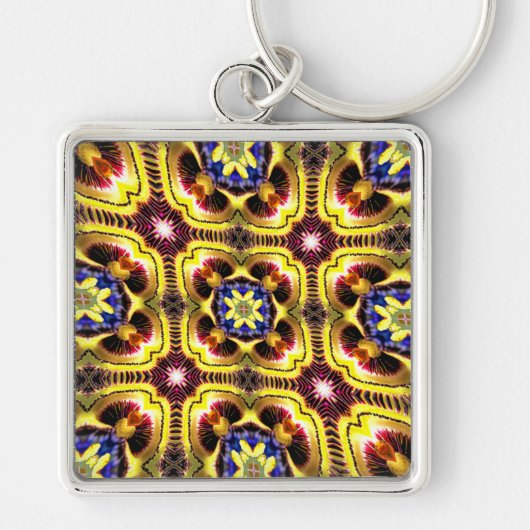 Passiflora Caerulea Pattern Schlüsselanhänger (Vorne)