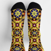 Passiflora Caerulea Pattern Socken (Oben)
