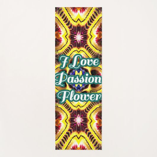 Passiflora Caerulea Pattern Yogamatte (Vorderseite)