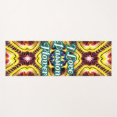 Passiflora Caerulea Pattern Yogamatte (Vorderseite (Horizontal))