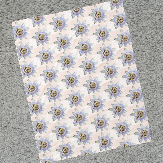 Passiflora Fleece Blanket