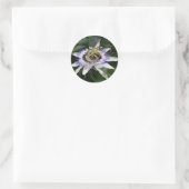 Passiflora Floral Fotosticker Rundsticker Runder Aufkleber (Tasche)