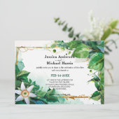 💍 Passiflora Serenity Einladung (Stehend Vorderseite)