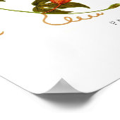 Passiflora vitifolia poster (Ecke)