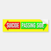 Passing Side Suicide Overtaking Left-hand Traffic Autoaufkleber (Vorne)