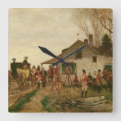 Passing the Outpost Quadratische Wanduhr (Vorderseite)