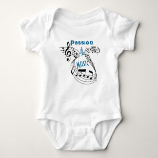 Passion 4 Musical Notes Baby Baby Strampler