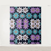 Passion Blume Blumenmuster Wandteppiche (Vorderseite)