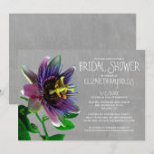 Passion Blume Bridal Shower Einladungen (Vorne/Hinten)