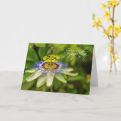 Passion Blume Deepest Sympathie Karte (Gelbe Blume)