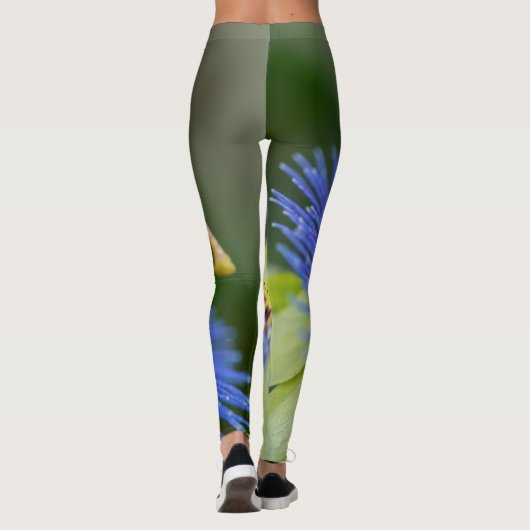 Passion Blume Leggings - Große Mode-Leggings (Rückseite)