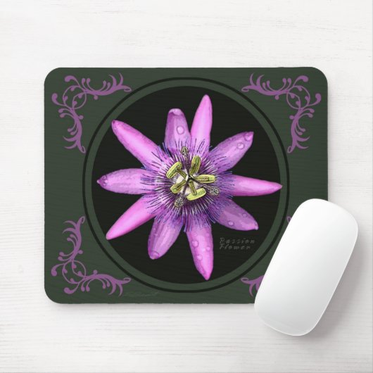 Passion Blume Mousepad (Mit Mouse)