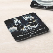 PASSION - Bodybuilding Workout Motivierend Getränkeuntersetzer (Linke Seite)