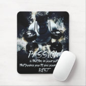 PASSION - Bodybuilding Workout Motivierend Mousepad (Mit Mouse)