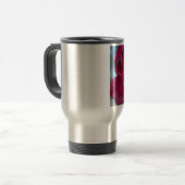 Passion Burgandy Blume Reisebecher (Vorderseite Links)