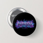Passion Cyberpunk-Typografie – Lebendige moderne W Button (Vorne & Hinten)