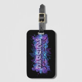 Passion Cyberpunk Typography – Vibrant Modern Word Gepäckanhänger (Vorderseite Vertikal)