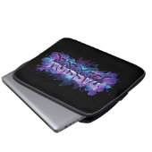 Passion Cyberpunk Typography – Vibrant Modern Word Laptopschutzhülle (Vorne Knopf)