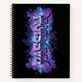 Passion Cyberpunk Typography – Vibrant Modern Word Notizblock (Vorderseite)