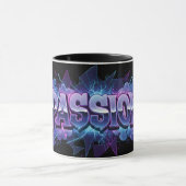 Passion Cyberpunk Typography – Vibrant Modern Word Tasse (Zentrum)