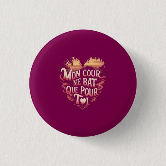 Passion des Coeurs Button (Vorderseite)