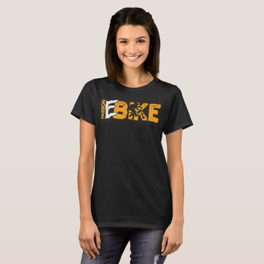 Passion Ebike Fahrradfahren T-Shirt (Vorne ganz)
