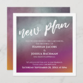 Passion Frucht neuer Plan verzögert Hochzeitskarte Einladung (Vorne/Hinten)