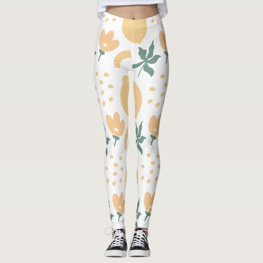 Passion Fruit Blume Leggings (Vorderseite)