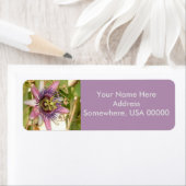 Passion Fruit Blume Rücksendeadressen-Aufkleber (Insitu)