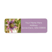 Passion Fruit Blume Rücksendeadressen-Aufkleber (Vorne)