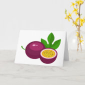 Passion fruit karte (Gelbe Blume)