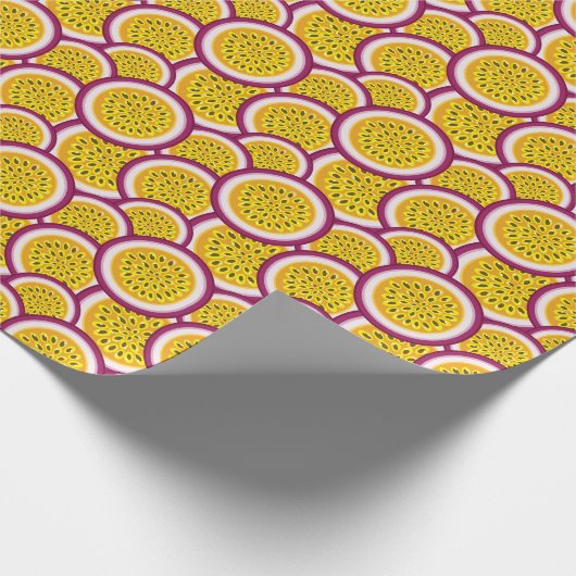 Passion fruit slices geschenkpapier (Ecke)