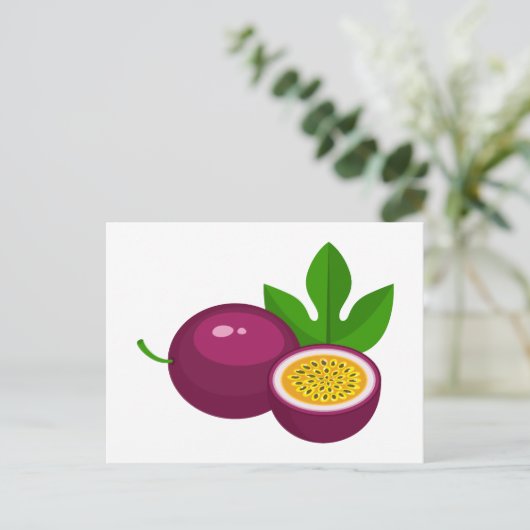 Passion fruit slices postkarte (Stehend Vorderseite)