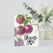 Passion Fruit Vielen Dank Postkarte (Stehend Vorderseite)