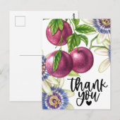 Passion Fruit Vielen Dank Postkarte (Vorne/Hinten)