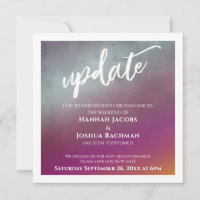Passion Fruit Zurückgezogene Hochzeitsupdate-Karte
