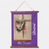 Passion of Christ Hanging Tapestry Wandteppich Mit Holzrahmen (Vorderseite)