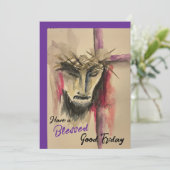 Passion of Christ Notecard Feiertagskarte (Stehend Vorderseite)
