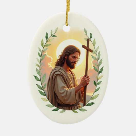 Passion of St John the Baptist God's Peace Keramik Ornament (Vorne)