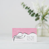 Passion Pink Darla Business Cards Terminkarte (Stehend Vorderseite)