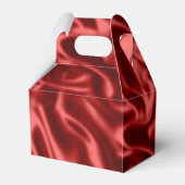 Passion Red Imitats Satin Wedding Geschenkschachtel (Rückseite)