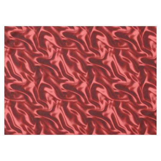 Passion Red Imitats Satin Wedding Tischdecke (Vorderseite (Horizontal))
