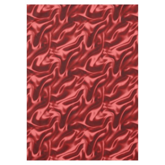 Passion Red Imitats Satin Wedding Tischdecke (Vorderseite)