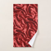 Passion Red Romantic Imitats Satin Badhandtuch Set (Handtuch)