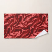 Passion Red Romantic Imitats Satin Badhandtuch Set (Handtuch)